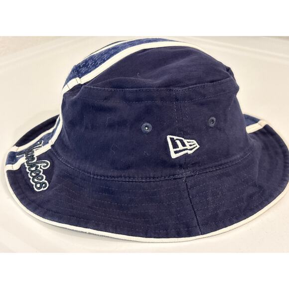 New York Yankees New Era Bucket hat M/L MLB genuine merchandise logo stripe - Picture 2 of 6